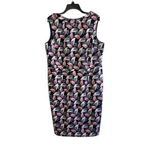 Women's Boden Martha‎ Collared Sleeveless Sheath Dress Floral 16 Long